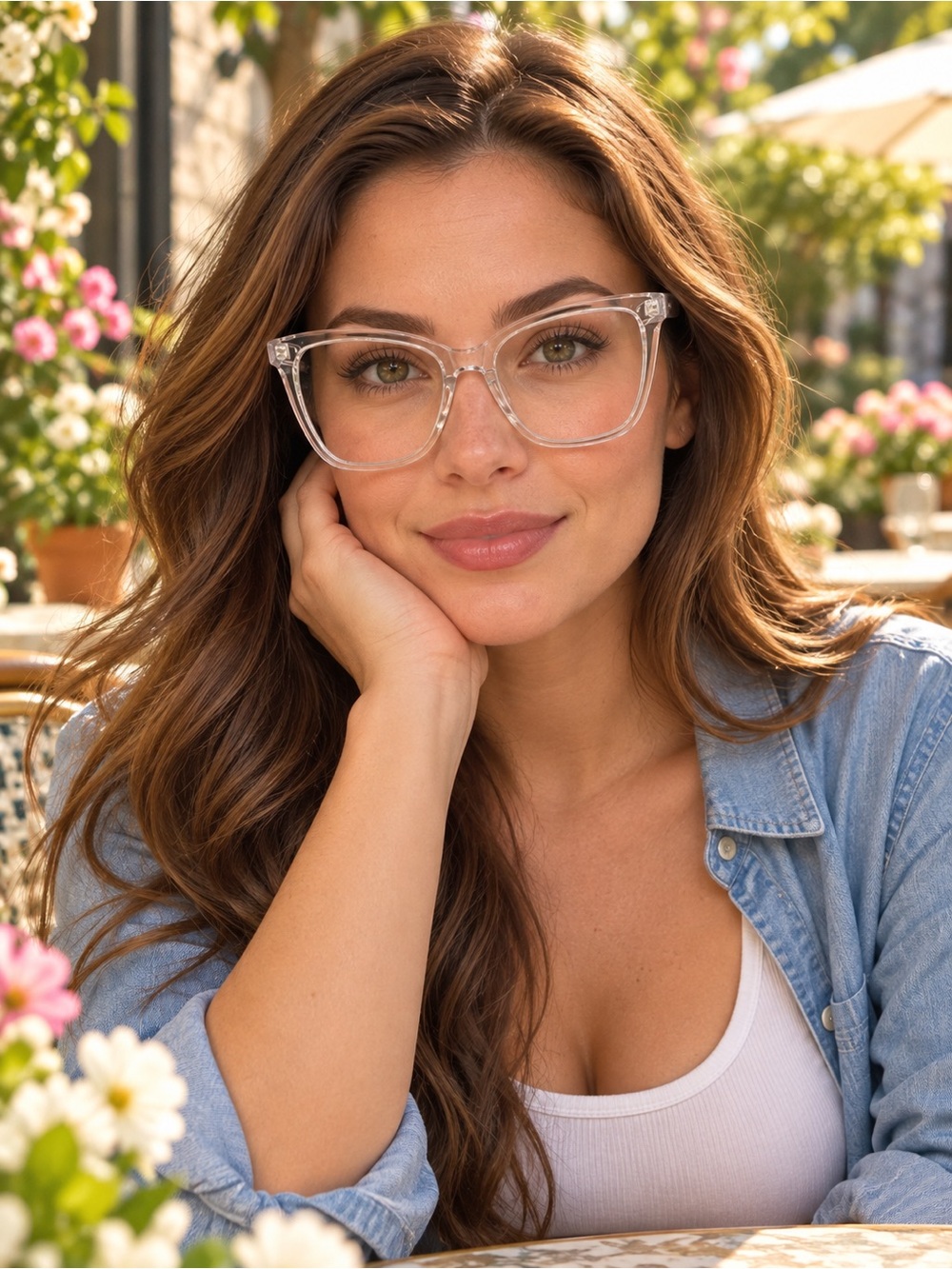 Clear Transparent Oversized Women's Fashion Glasses